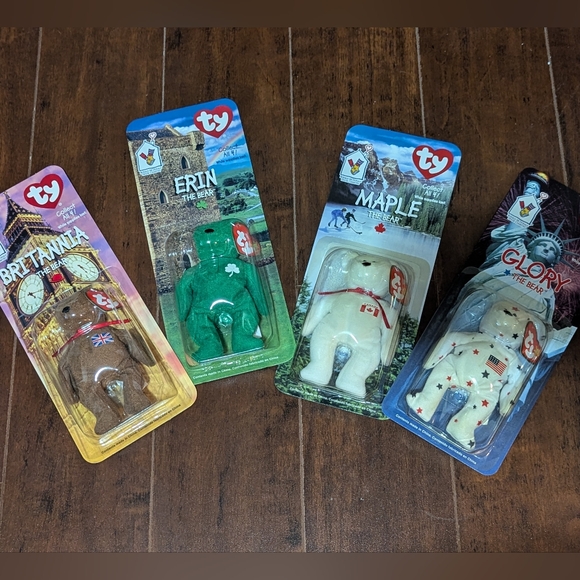 RARE* Set of all 4 1999 McDonald's Beanie Babies Small - Picture 3 of 11